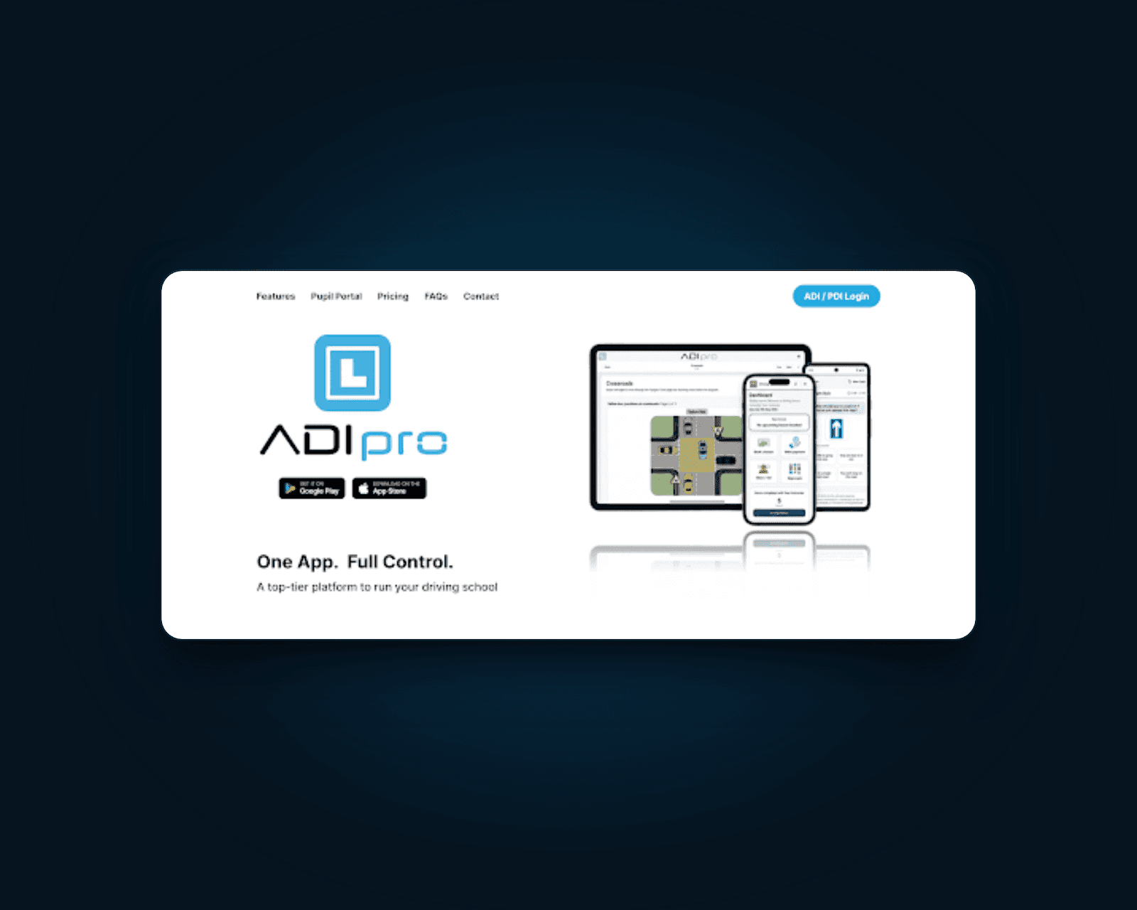 App product landing page