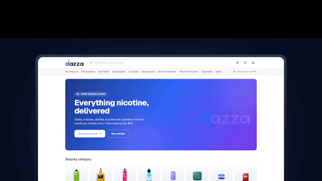 E-commerce storefront