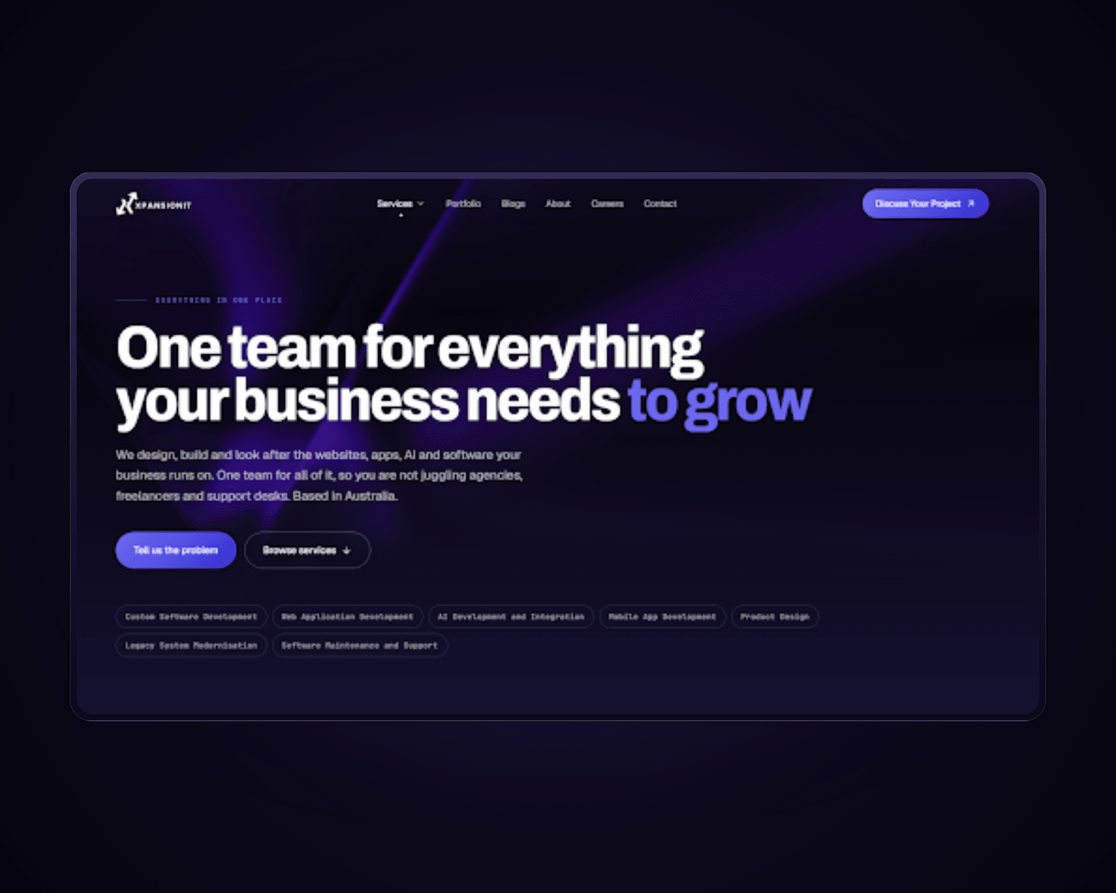 IT services agency website